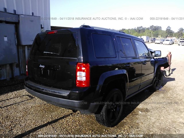 1C4NJPFB2DD181296 - 2013 JEEP PATRIOT LATITUDE BLACK photo 4