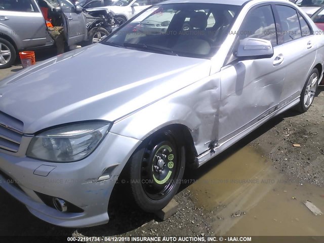 WDDGF56X49R047013 - 2009 MERCEDES-BENZ C 350 SILVER photo 6