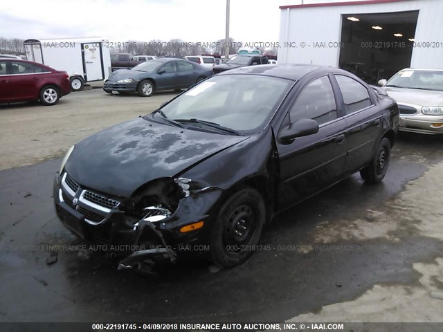 1B3ES56C85D106468 - 2005 DODGE NEON SXT BLACK photo 2