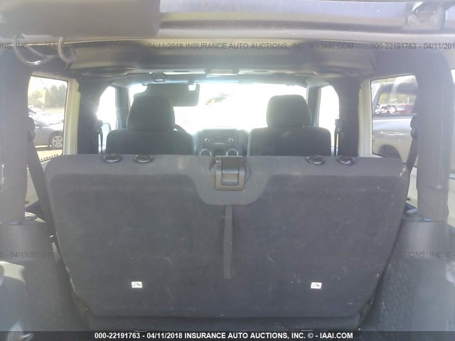 1C4AJWAG9CL154449 - 2012 JEEP WRANGLER SPORT 蓝色 照片 8