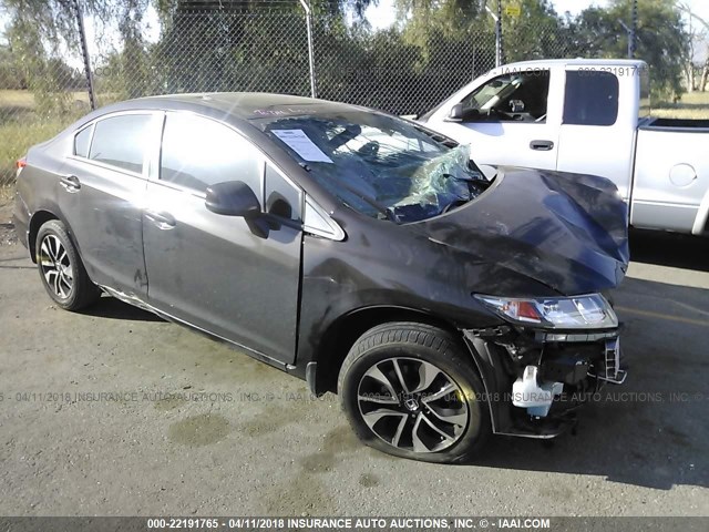 19XFB2F93DE023078 - 2013 HONDA CIVIC EXL BLACK photo 1