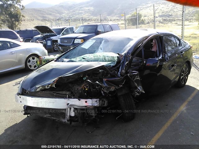 19XFB2F93DE023078 - 2013 HONDA CIVIC EXL BLACK photo 2