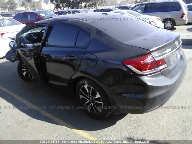 19XFB2F93DE023078 - 2013 HONDA CIVIC EXL BLACK photo 3