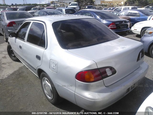 1NXBR12EXYZ395625 - 2000 TOYOTA COROLLA VE/CE/LE 银色 照片 3