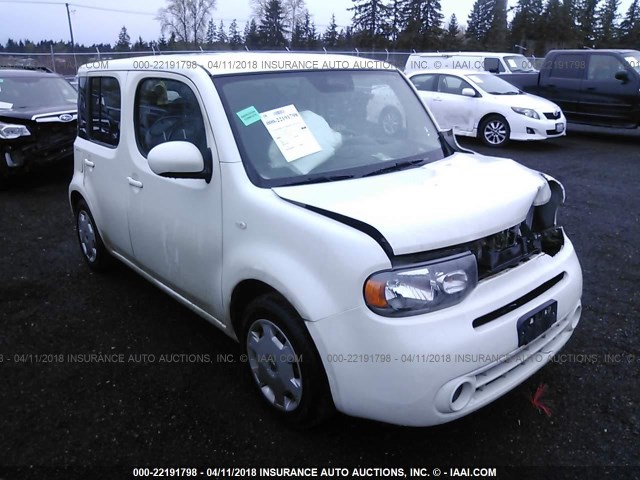 JN8AZ2KRXBT207521 - 2011 NISSAN CUBE S/SL/KROM WHITE photo 1