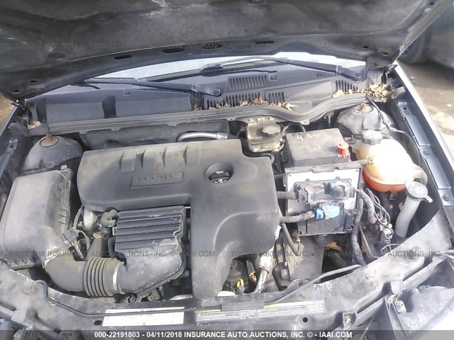 1G8AW15F96Z187517 - 2006 SATURN ION LEVEL 3 GRAY photo 10