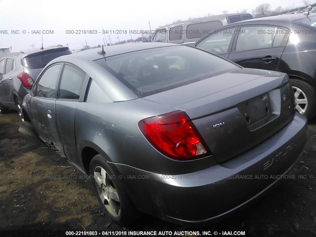 1G8AW15F96Z187517 - 2006 SATURN ION LEVEL 3 GRAY photo 3