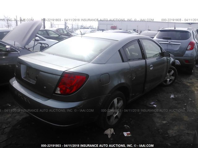 1G8AW15F96Z187517 - 2006 SATURN ION LEVEL 3 GRAY photo 4