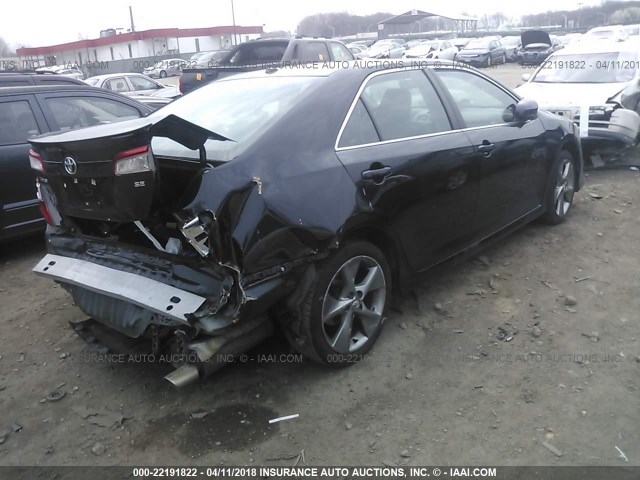 4T1BF1FK5CU171602 - 2012 TOYOTA CAMRY SE/LE/XLE 黑色 照片 4