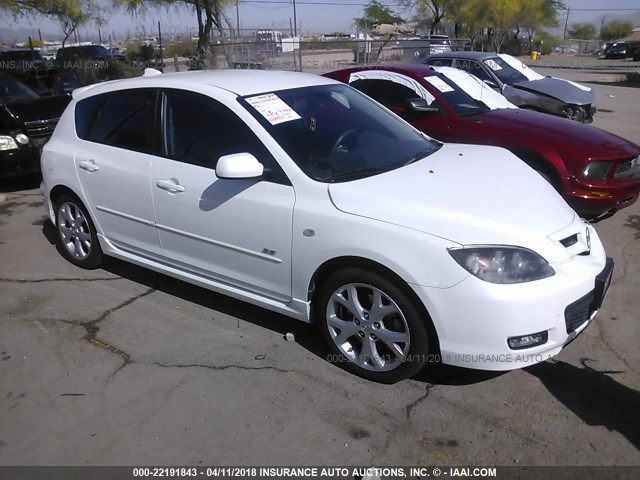 JM1BK343671673341 - 2007 MAZDA 3 HATCHBACK WHITE photo 1