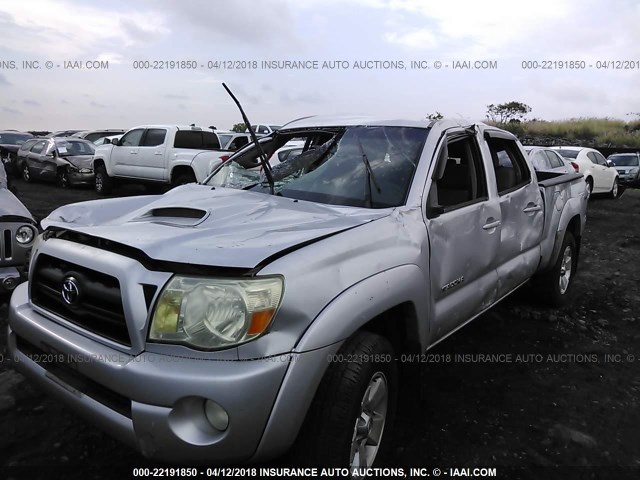 5TEMU52N68Z577736 - 2008 TOYOTA TACOMA DOUBLE CAB LONG BED SILVER photo 6