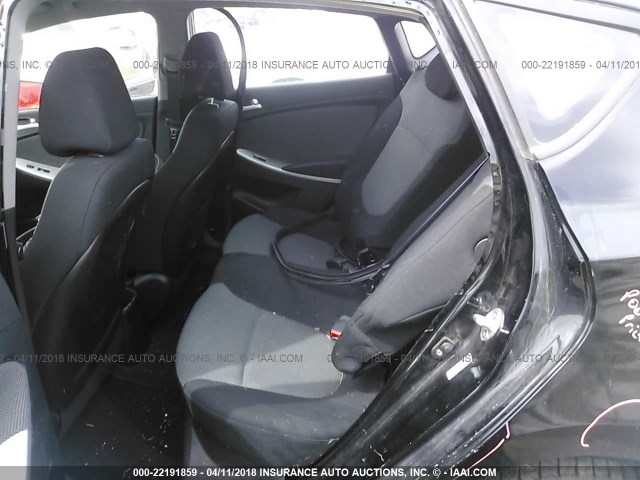 KMHCT5AE5CU038862 - 2012 HYUNDAI ACCENT GLS/GS BLACK photo 8