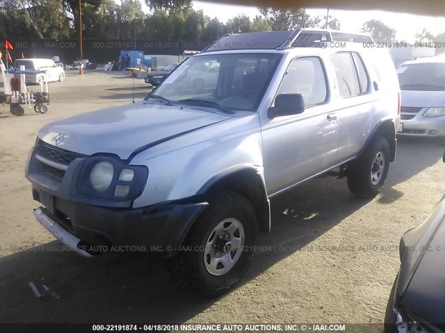 5N1ED28Y92C520131 - 2002 NISSAN XTERRA XE/SE SILVER photo 2