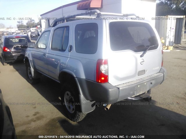 5N1ED28Y92C520131 - 2002 NISSAN XTERRA XE/SE SILVER photo 3