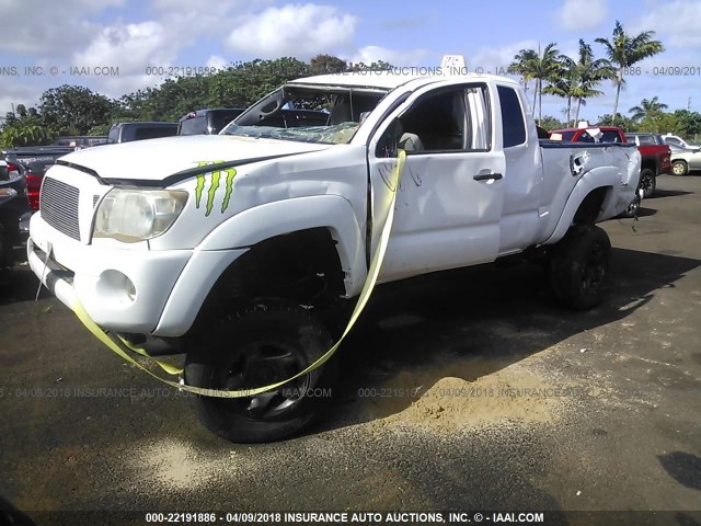 5TEUU42N65Z012988 - 2005 TOYOTA TACOMA ACCESS CAB Weiß Foto 2