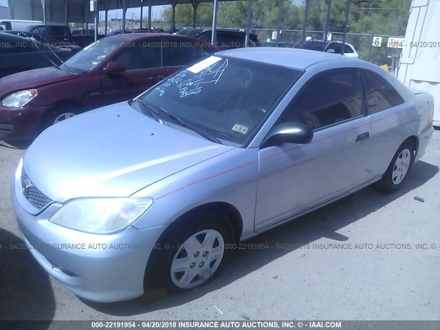 1HGEM211X5L076930 - 2005 HONDA CIVIC DX VP Gümüş foto 2