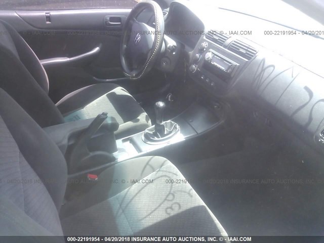 1HGEM211X5L076930 - 2005 HONDA CIVIC DX VP Gümüş foto 5