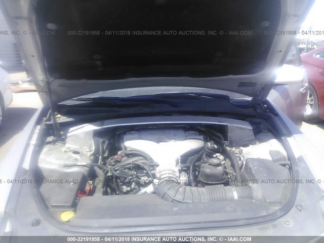 1G6DM577080104363 - 2008 CADILLAC CTS SILVER photo 10