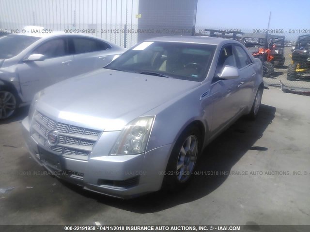 1G6DM577080104363 - 2008 CADILLAC CTS SILVER photo 2