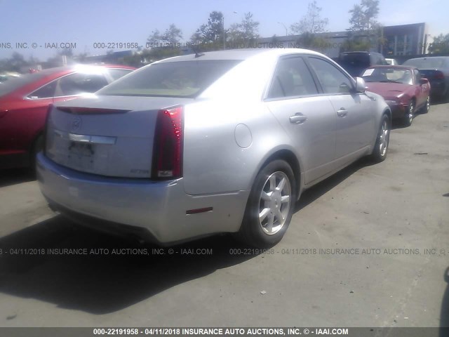 1G6DM577080104363 - 2008 CADILLAC CTS SILVER photo 4