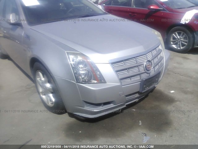 1G6DM577080104363 - 2008 CADILLAC CTS SILVER photo 6