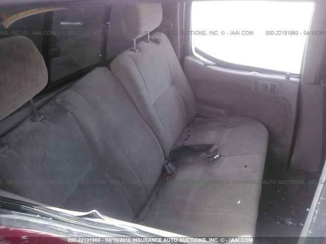 5TEHN72N82Z131878 - 2002 TOYOTA TACOMA DOUBLE CAB 红色 照片 8