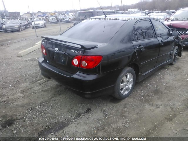 1NXBR32E16Z698186 - 2006 TOYOTA COROLLA CE/LE/S BLACK photo 4