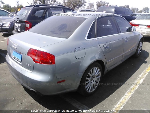 WAUAF78E16A268602 - 2006 AUDI A4 2/TURBO SILVER photo 4