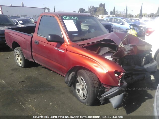 5TENL42N91Z785875 - 2001 TOYOTA TACOMA RED photo 1