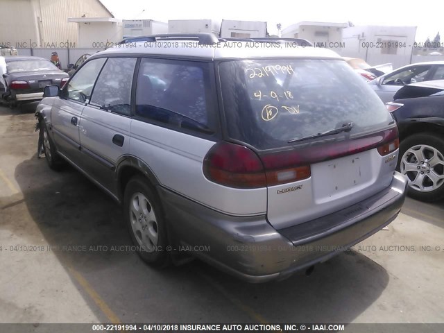 4S3BG6850X6627845 - 1999 SUBARU LEGACY OUTBACK/SSV/LIMITED/30TH SILVER photo 3