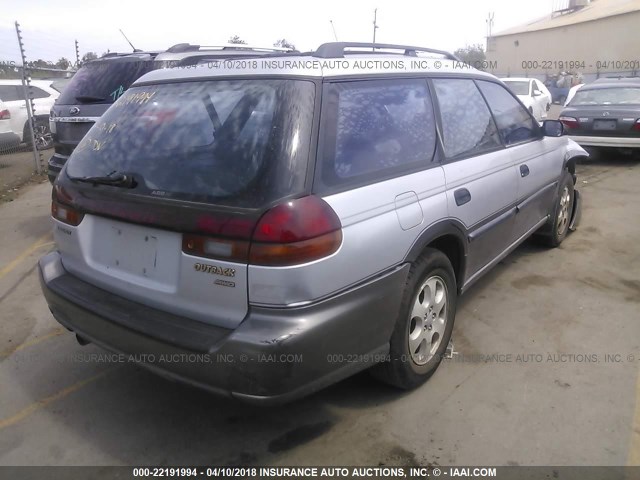 4S3BG6850X6627845 - 1999 SUBARU LEGACY OUTBACK/SSV/LIMITED/30TH SILVER photo 4