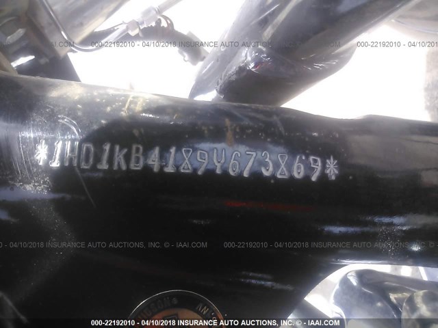 1HD1KB4189Y673869 - 2009 HARLEY-DAVIDSON FLHX BLACK photo 10