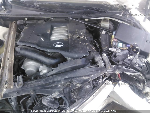 JT8BH28F7W0112369 - 1998 LEXUS LS 400 WHITE photo 10