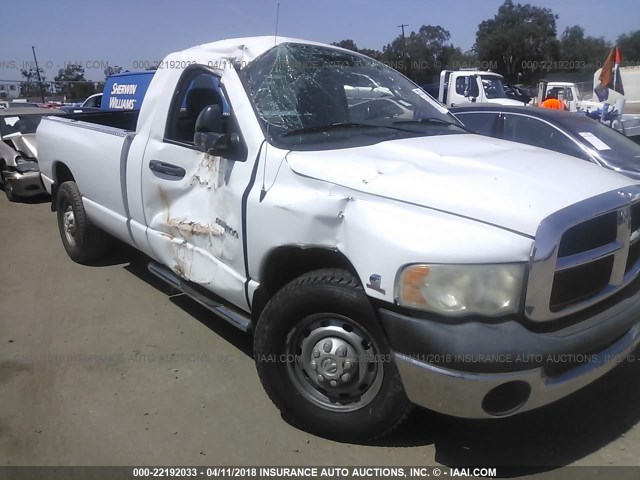 3D7KA26C54G125554 - 2004 DODGE RAM 2500 ST/SLT 白色 照片 6