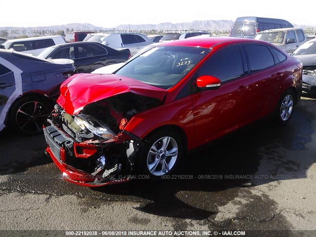 1FADP3F21EL208889 - 2014 FORD FOCUS SE RED photo 2