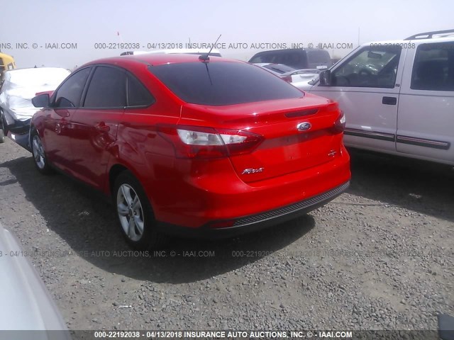 1FADP3F21EL208889 - 2014 FORD FOCUS SE RED photo 3