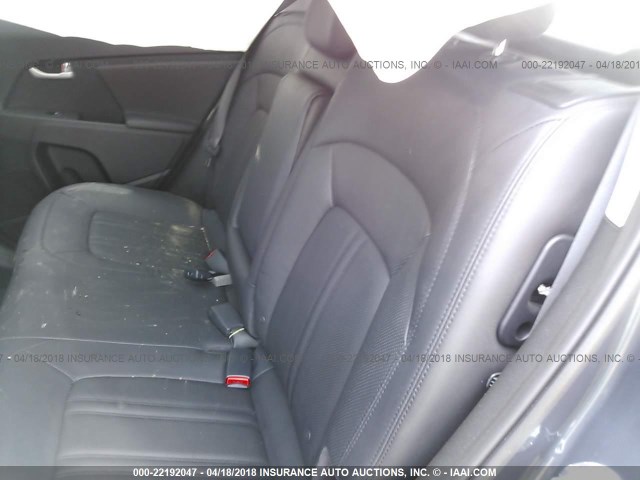 KNDPCCAC5E7586807 - 2014 KIA SPORTAGE EX BLUE photo 8