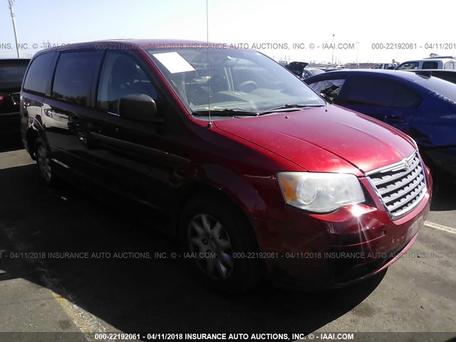 2A8HR44H38R663945 - 2008 CHRYSLER TOWN & COUNTRY LX RED photo 1