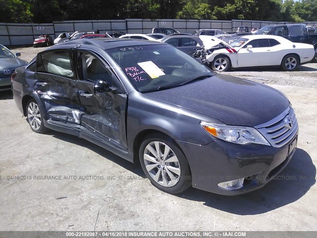 4T1BK3DB4BU432050 - 2011 TOYOTA AVALON LIMITED GRAY photo 1