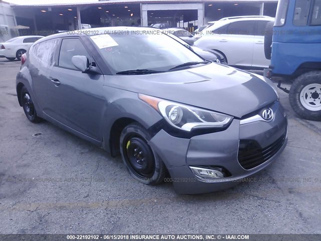 KMHTC6AD3FU238740 - 2015 HYUNDAI VELOSTER GRAY photo 1