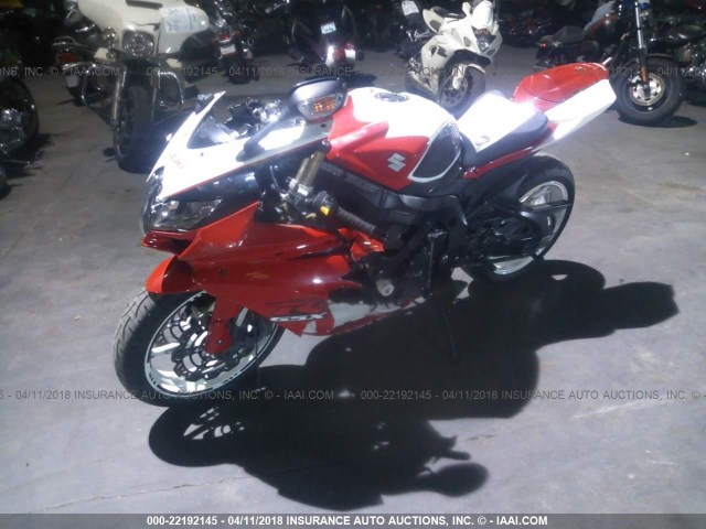 JS1GN7EA282106860 - 2008 SUZUKI GSX-R600 RED photo 2