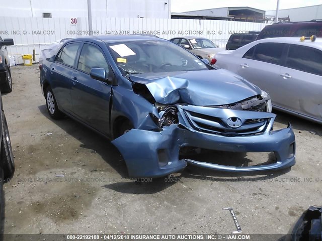 5YFBU4EE9CP021500 - 2012 TOYOTA COROLLA S/LE BLUE photo 1