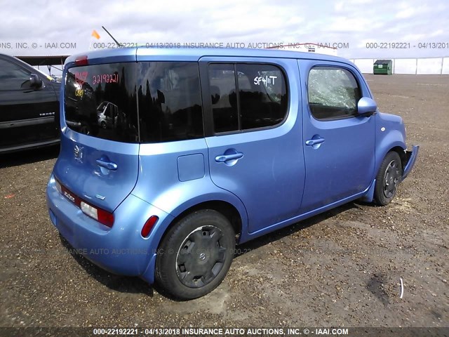 JN8AZ2KR2DT303713 - 2013 NISSAN CUBE S/SL BLUE photo 4