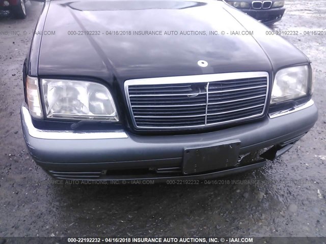 WDBGA33EXTA293553 - 1996 MERCEDES-BENZ S 320 BLACK photo 6