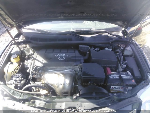 4T4BF3EK1AR006047 - 2010 TOYOTA CAMRY SE/LE/XLE GREEN photo 10