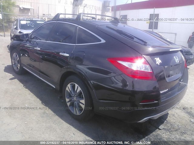 5J6TF1H34DL001246 - 2013 HONDA CROSSTOUR EX BLACK photo 3