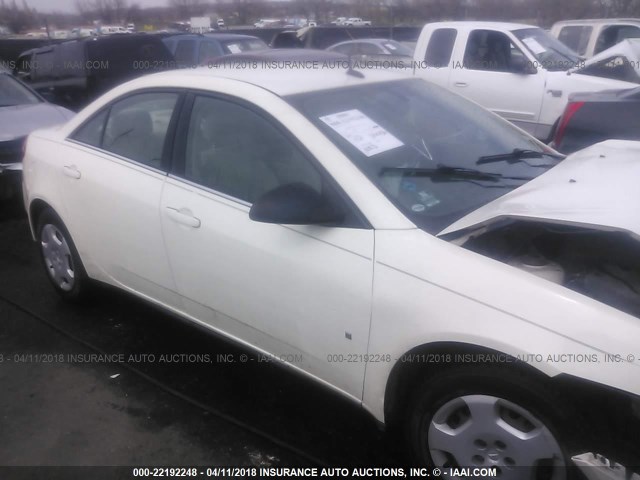 1G2ZF57B584257240 - 2008 PONTIAC G6 VALUE LEADER/BASE WHITE photo 1