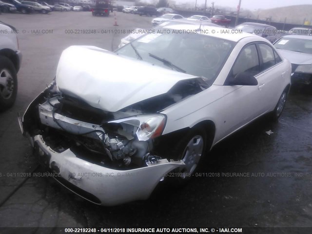 1G2ZF57B584257240 - 2008 PONTIAC G6 VALUE LEADER/BASE WHITE photo 2