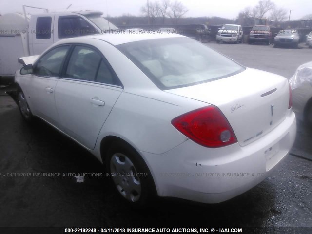 1G2ZF57B584257240 - 2008 PONTIAC G6 VALUE LEADER/BASE WHITE photo 3