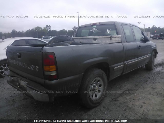 2GCEC19V911195619 - 2001 CHEVROLET SILVERADO C1500 GRAY photo 4